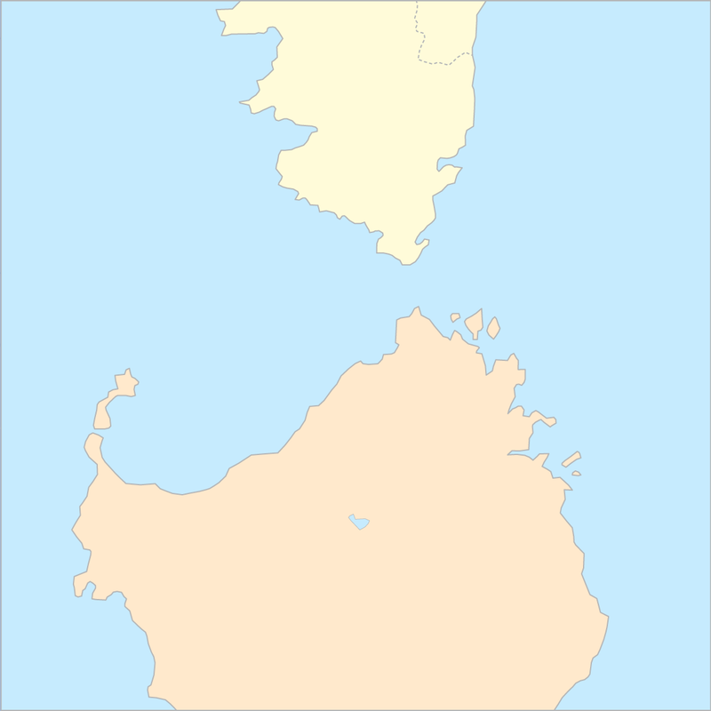 보니파시오해협 국가 지도