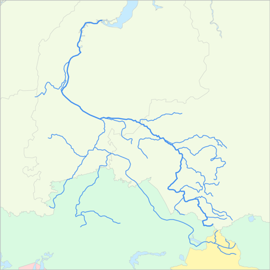 오비강 국가 지도