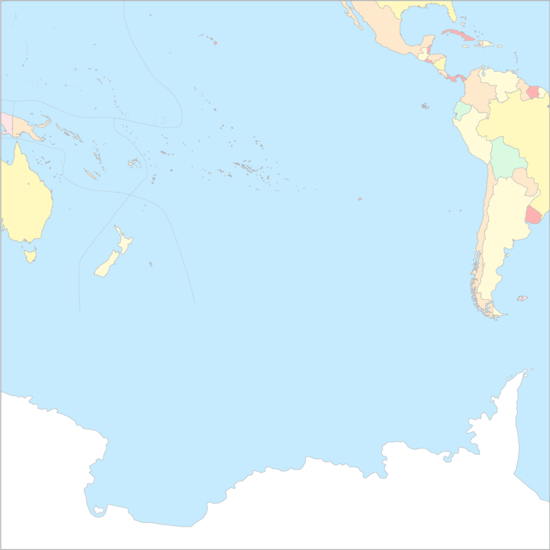 남태평양 국가 지도