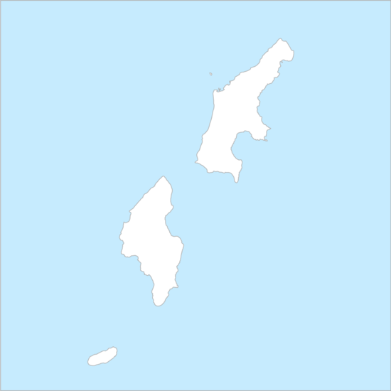사이판섬과 티니언섬 행정 지도