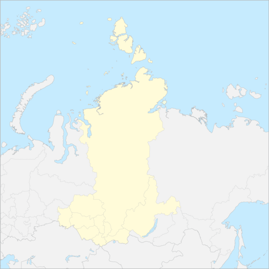 시베리아연방관구 행정 지도