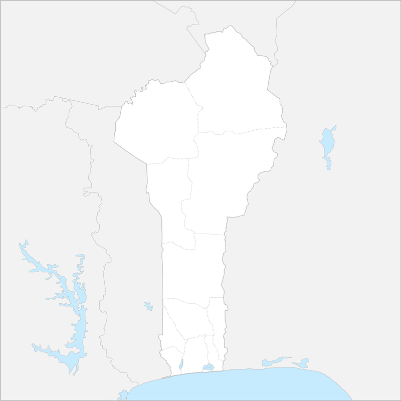 베냉 행정 지도