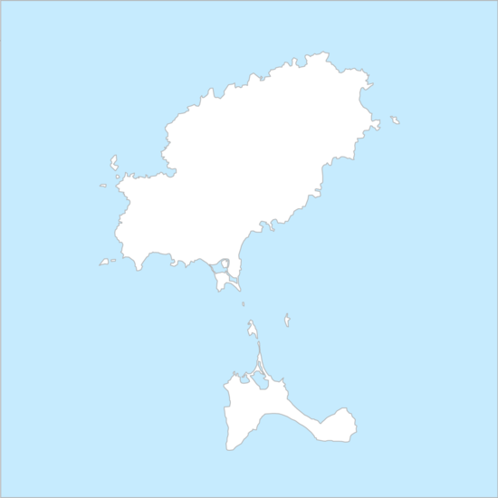 이비사섬과 포르멘테라섬 행정 지도