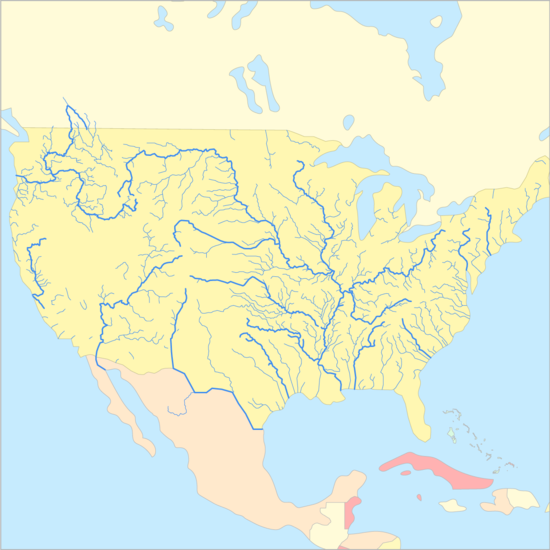 미국 강 지도