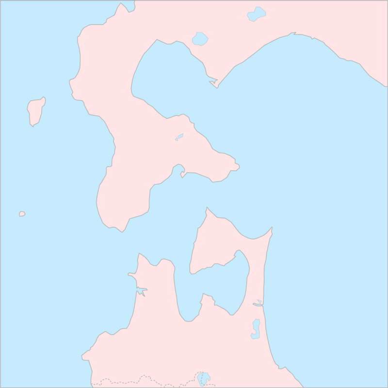 쓰가루해협 행정 지도
