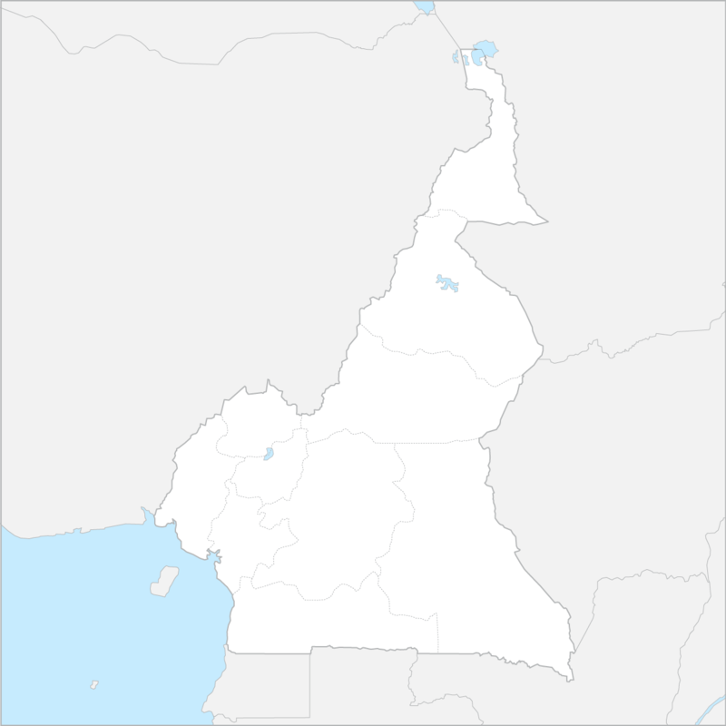 카메룬 행정 지도