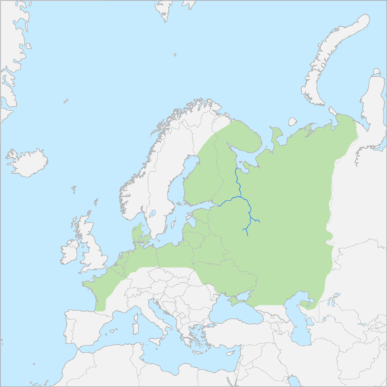 유럽대평원 국가 지도