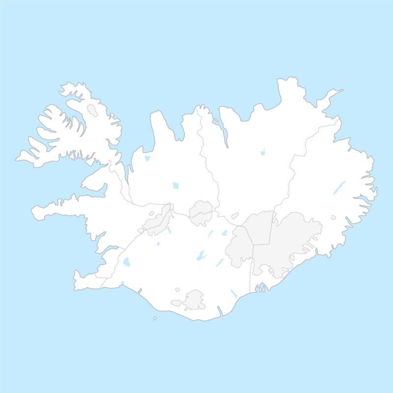 아이슬란드 행정 지도