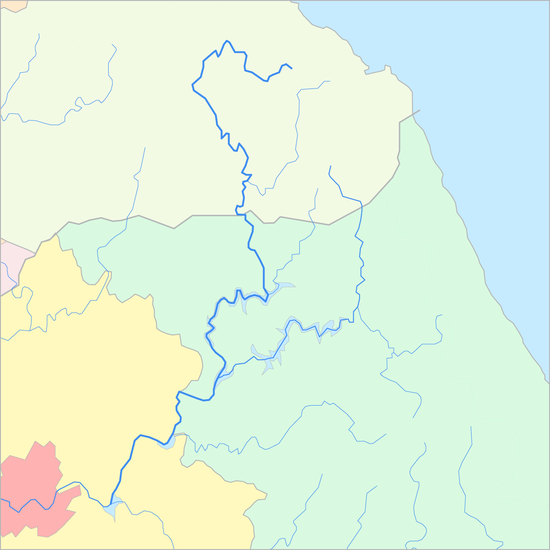 북한강 행정 지도