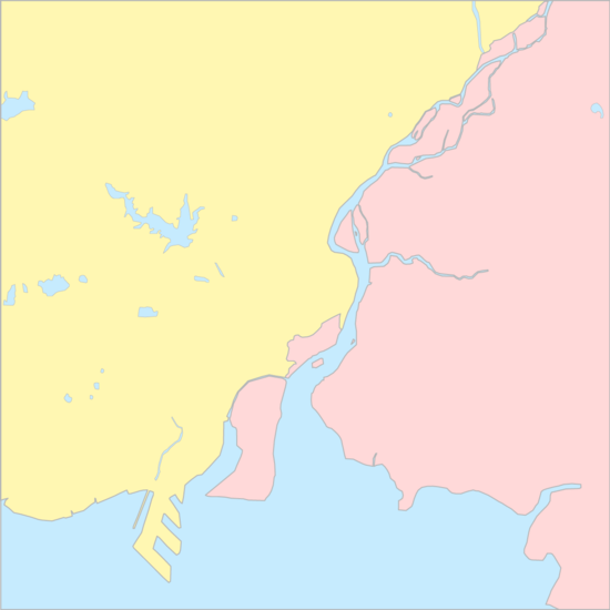 압록강 삼각주 국가 지도