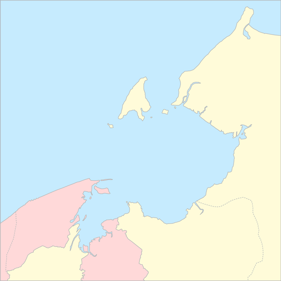 브루나이만 국가 지도