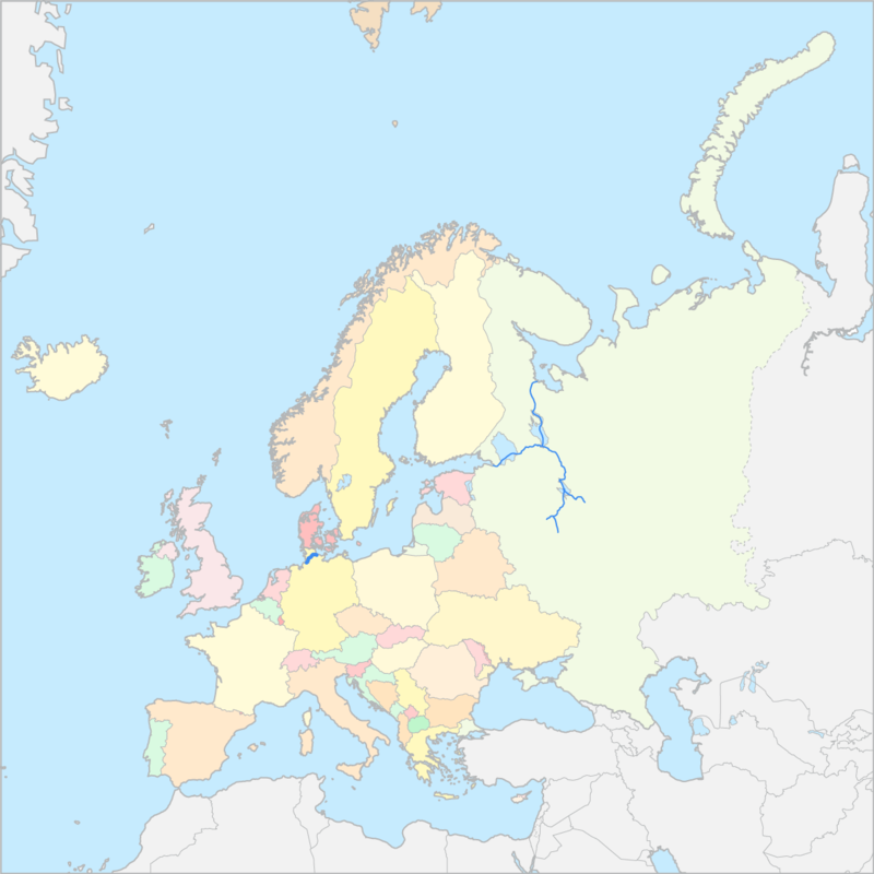 유럽 국가 지도