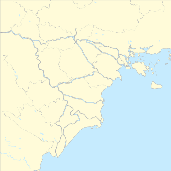 홍강 삼각주 행정 지도