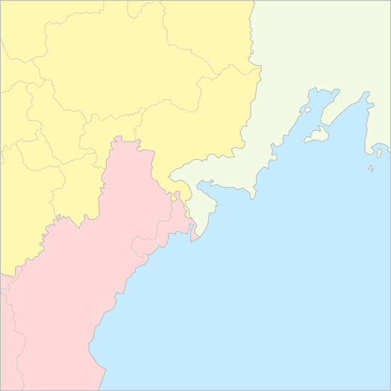 북중러 삼각지대 국가 지도