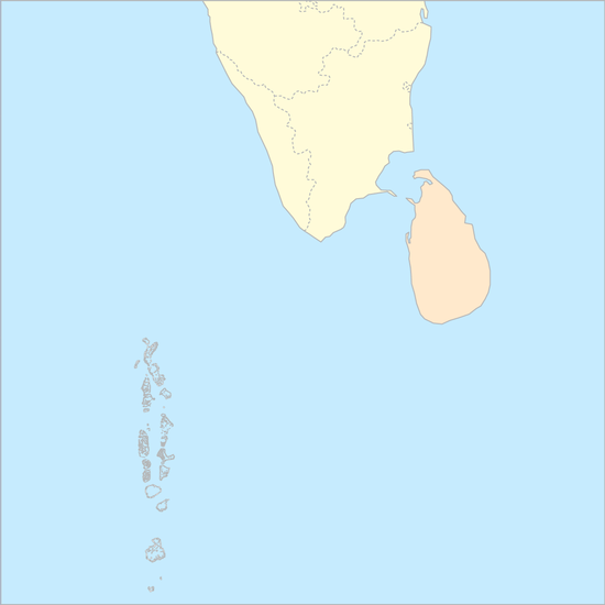 래카다이브해 국가 지도