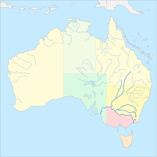호주 강 지도