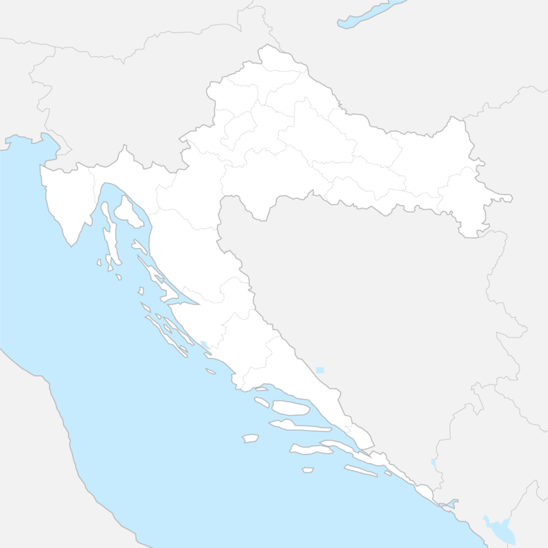 크로아티아 행정 지도