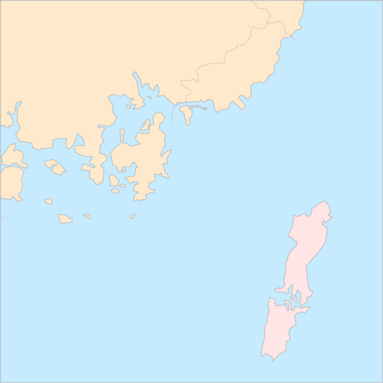 부산해협 국가 지도