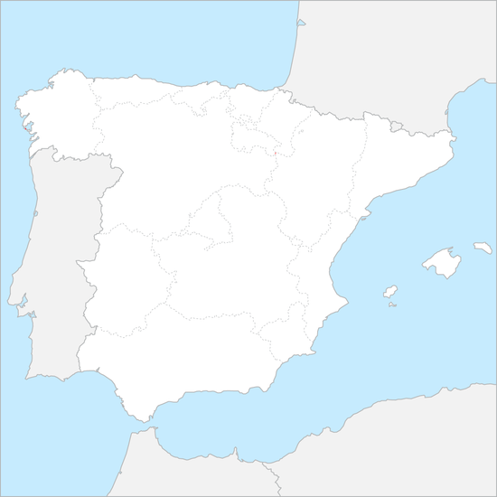 스페인 행정 지도
