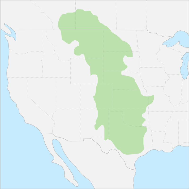 북아메리카 중앙평원 국가 지도