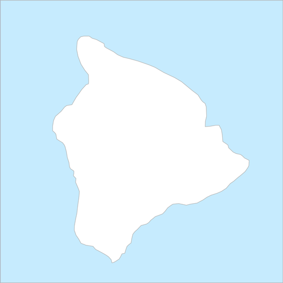 하와이섬 행정 지도