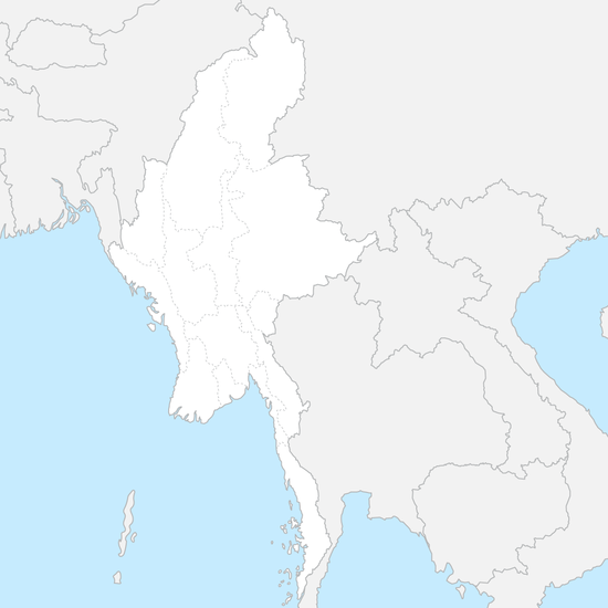 미얀마 행정 지도