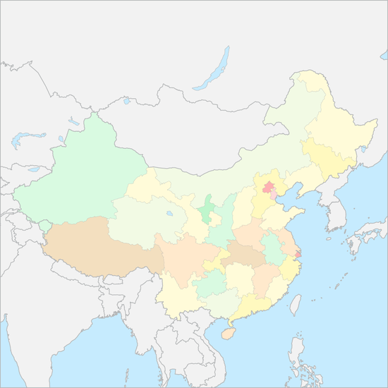 중국 행정 지도