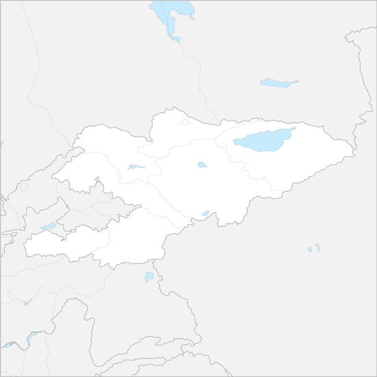 키르기스스탄 행정 지도